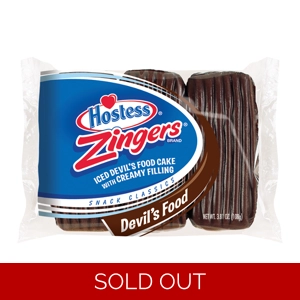 Hostess Zingers Chocolate Devils Food Cake - 3 Pack | American Cakes